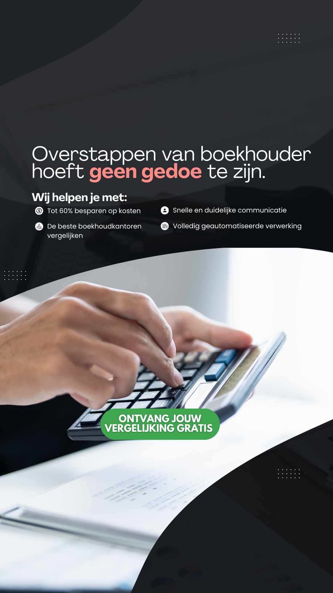 Administratievergelijker Facebook ad from Mar 19, 2026