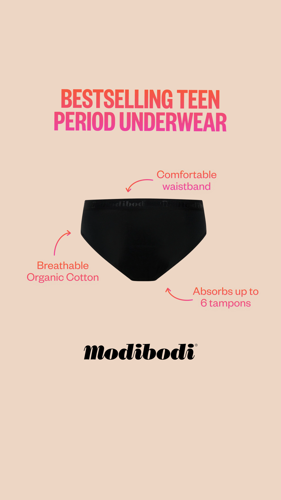 Modibodi Teen Facebook ad