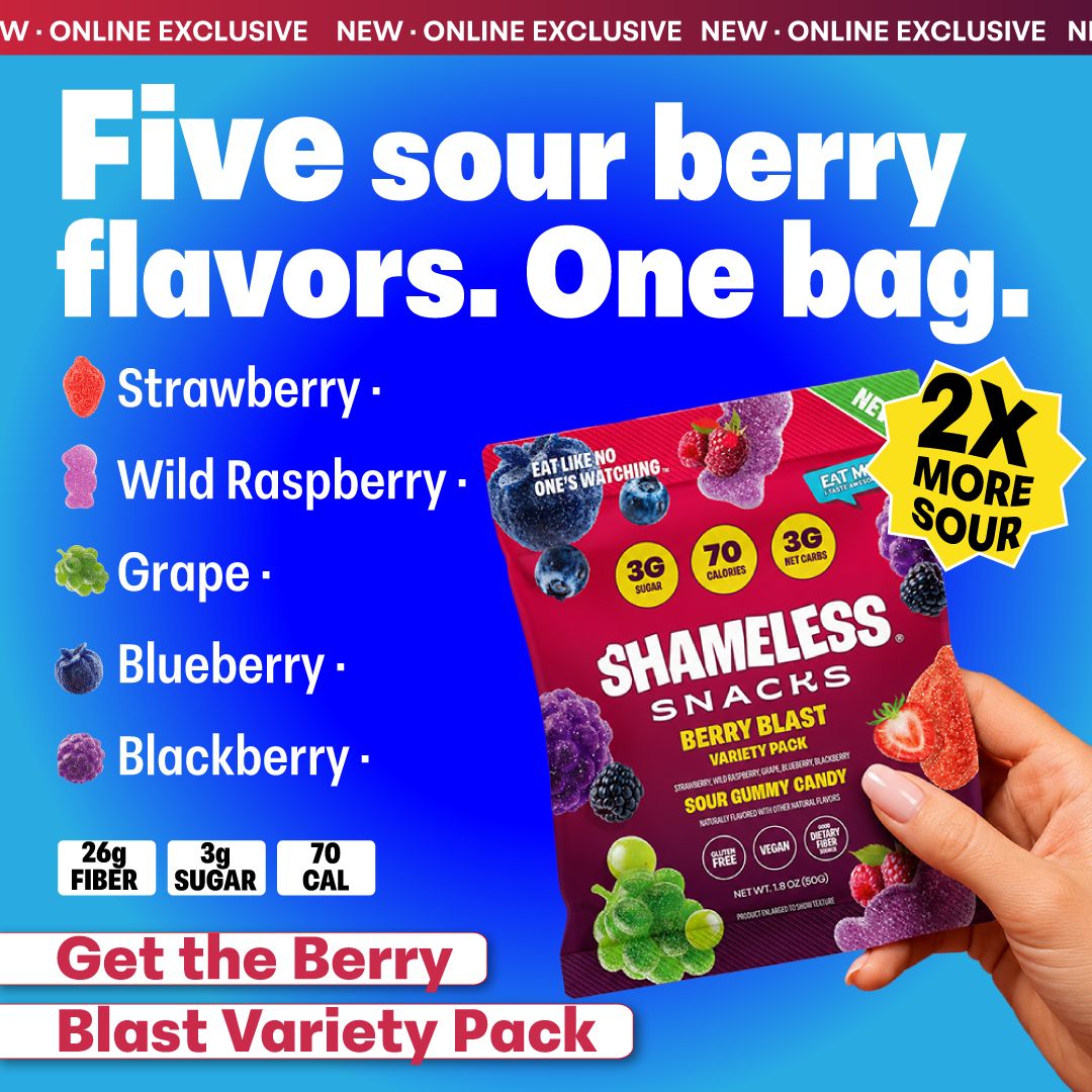 Shameless Snacks Facebook ad