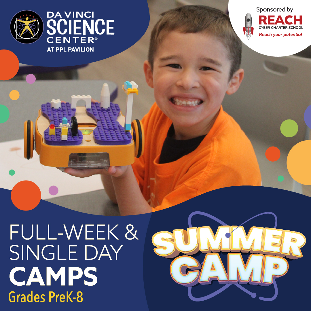 Da Vinci Science Center Facebook ad: Give your child a summer where learning feels…