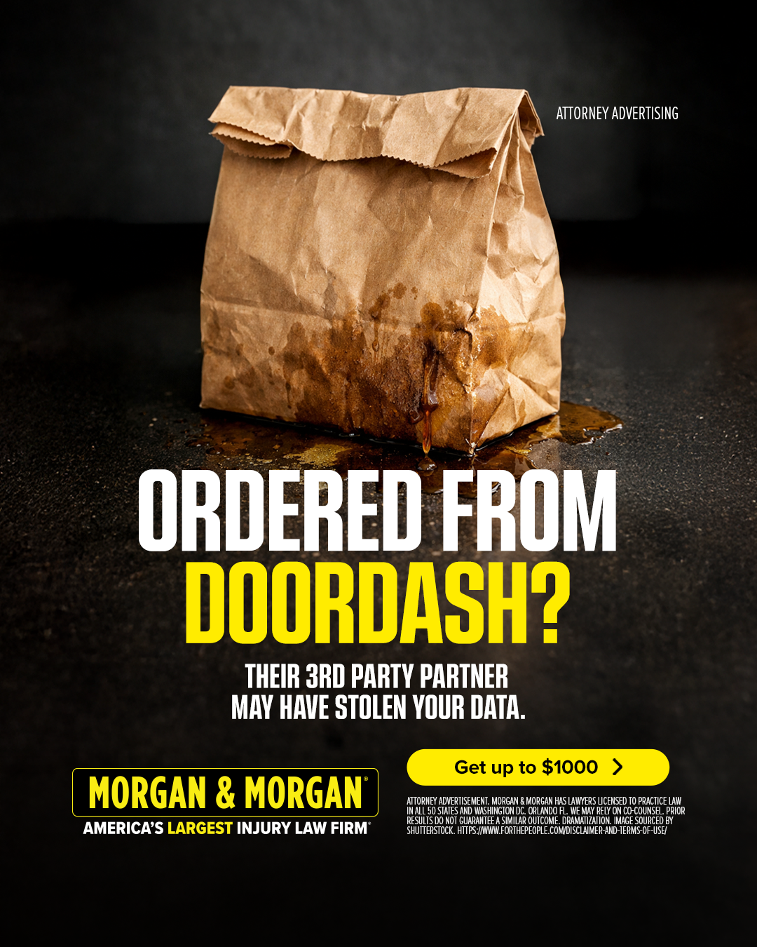 Morgan & Morgan Facebook ad