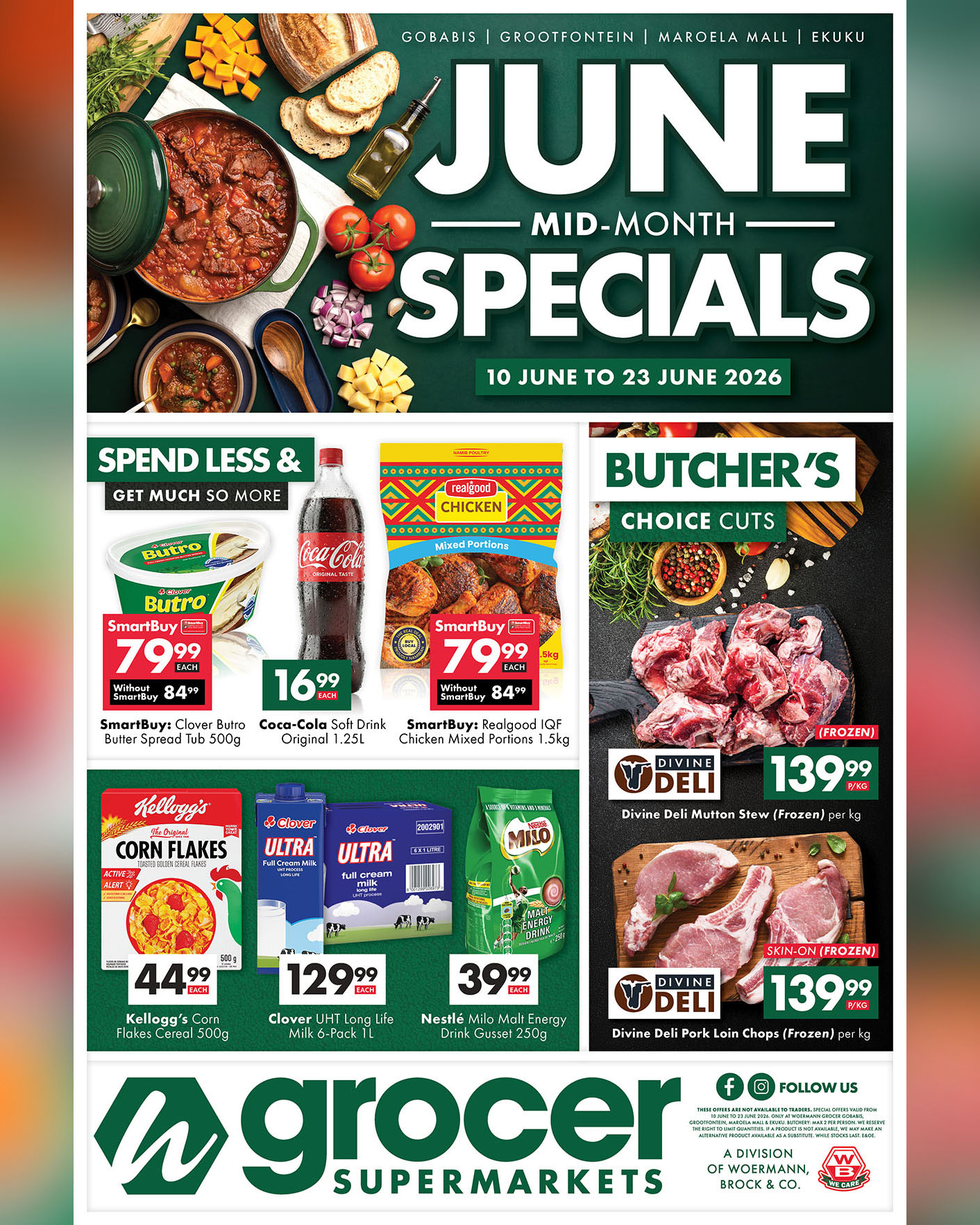 Woermann Grocer Supermarkets Facebook ad: Make the most of June with our NEW…