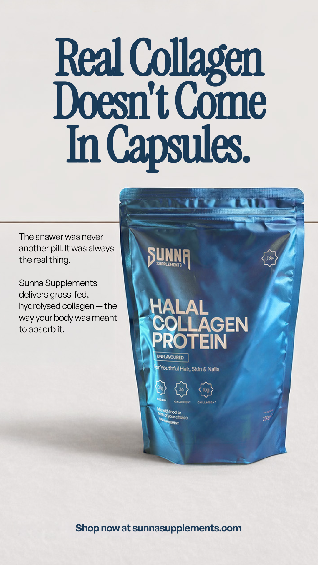 Sunna Supplements Facebook ad
