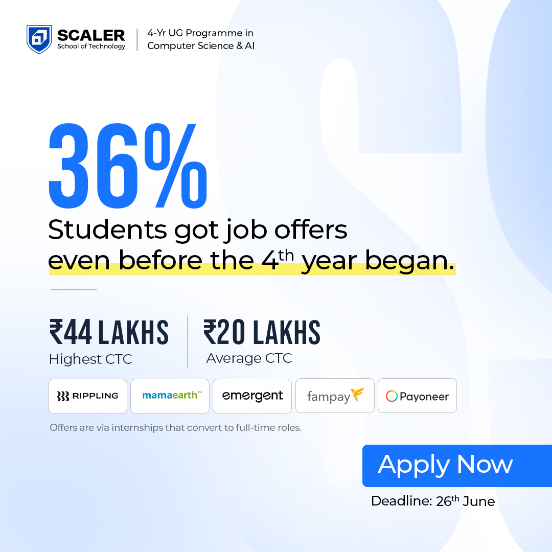 Scaler School of Technology Facebook ad