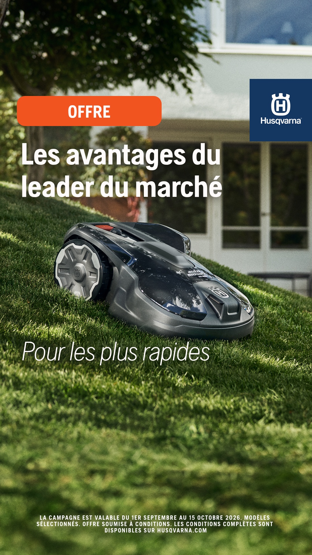 Husqvarna Facebook ad: Offre à durée limitée