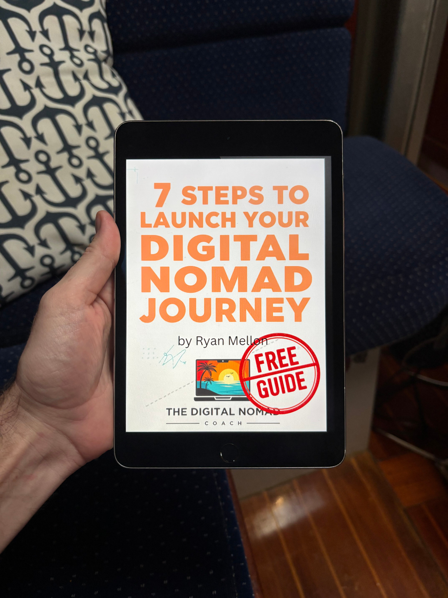 The Digital Nomad Coach Facebook ad: Free Digital Nomad Starter Guide