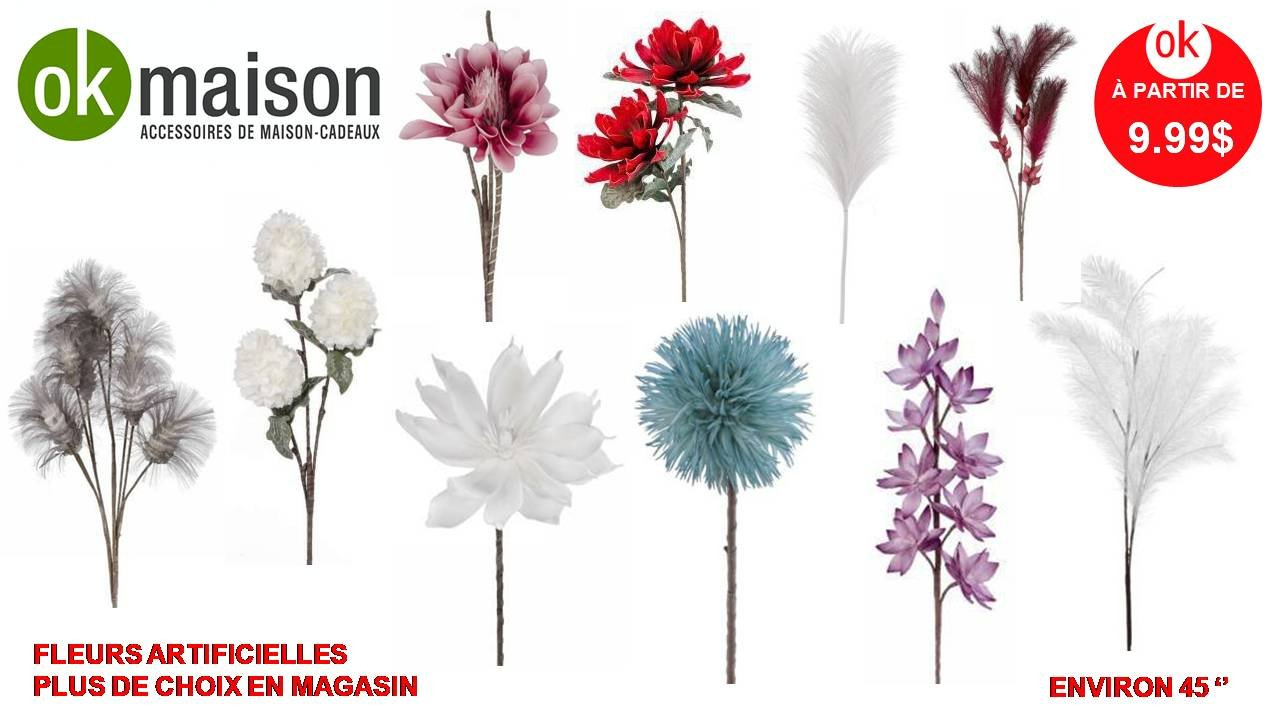 Luai Safanie Facebook ad: FLEURS ARTIFICIELLES tout neuf- ARTIFICIAL FLOWERS à…
