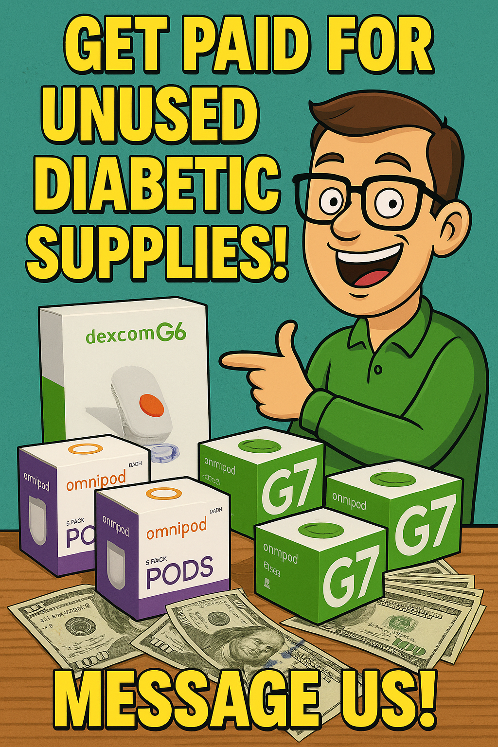 GlucoTrade: We Buy Diabetic Supplies For Cash Facebook ad