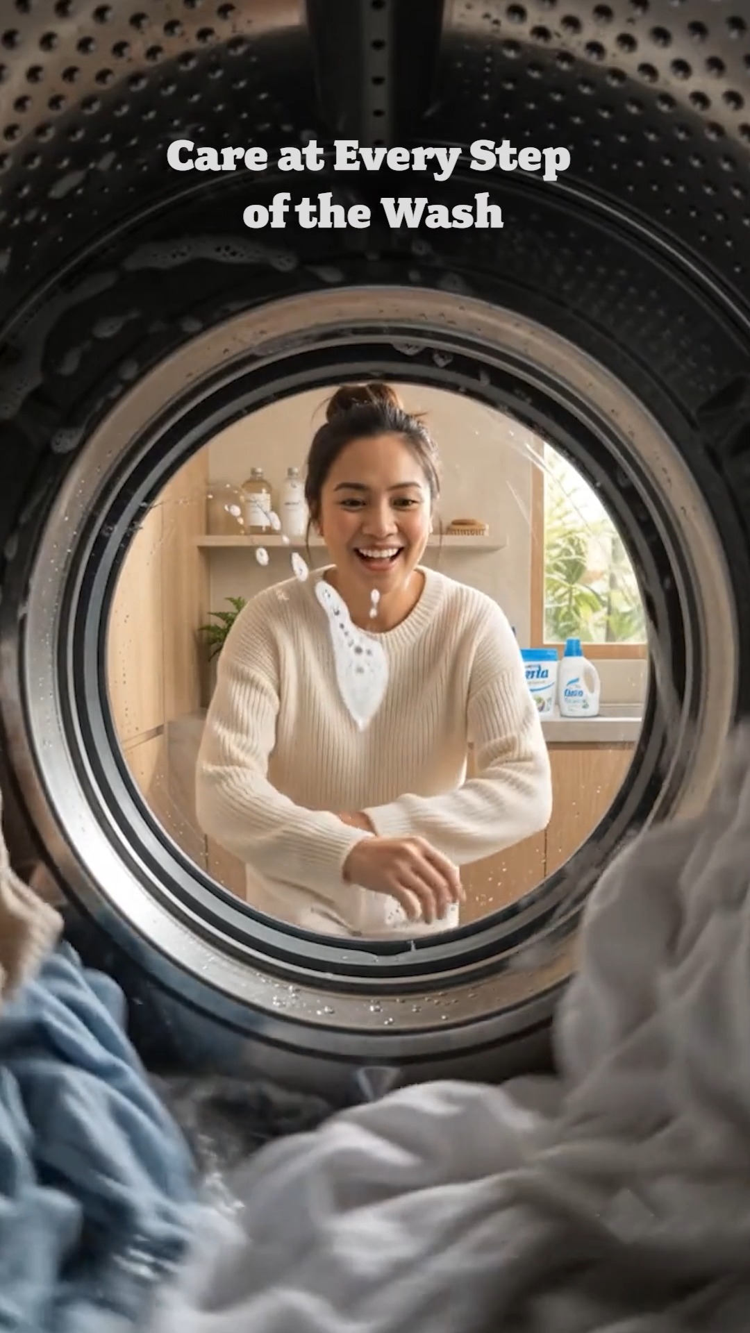 PERLA Facebook ad: The ultimate pairing for fresh, worry-free laundry days.