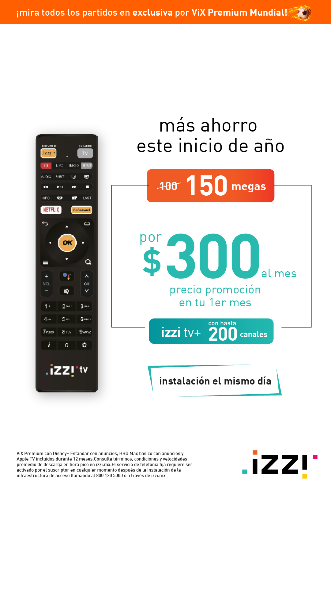 Internet y TV paquetes izzi Facebook ad