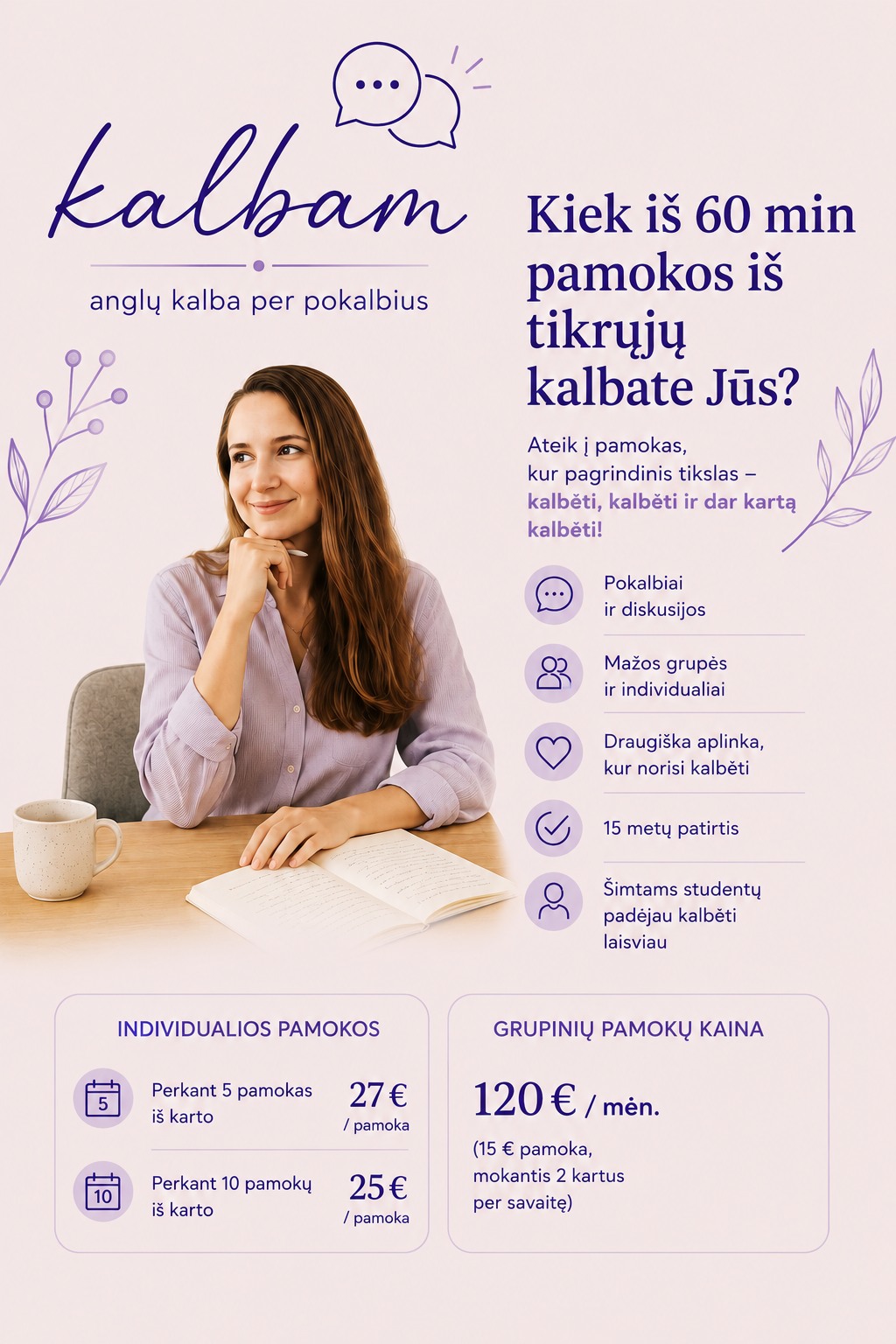 Kalbam Facebook ad: ANGLŲ KALBOS PAMOKOS ONLINE