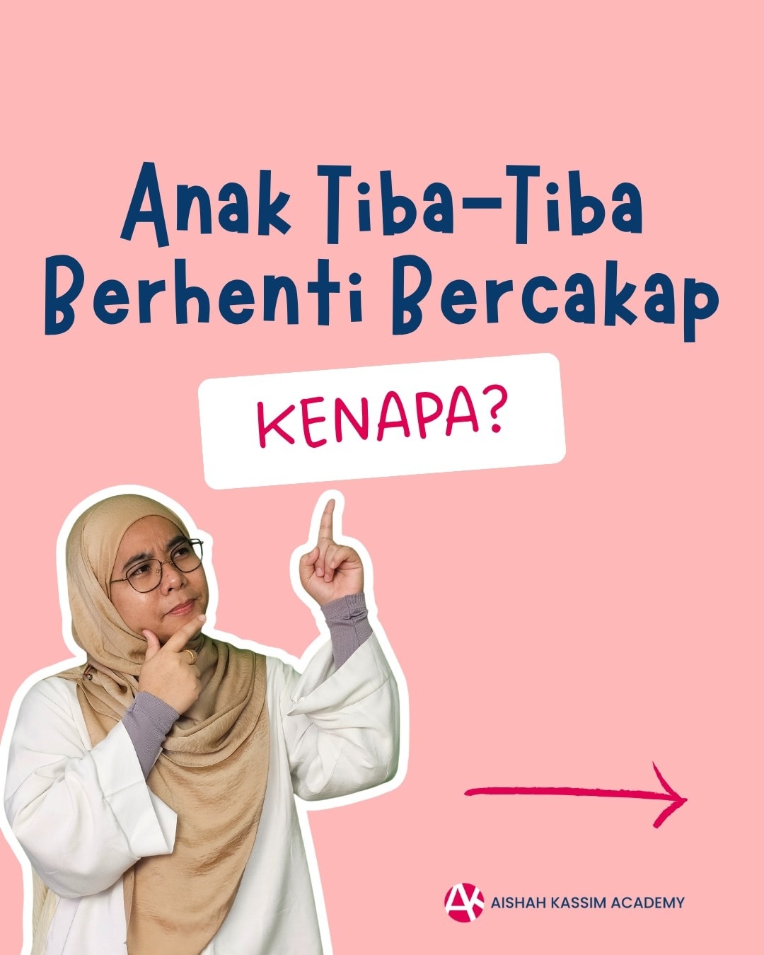 Aishah Kassim Facebook ad: Anak Tiba-Tiba Berhenti Bercakap?