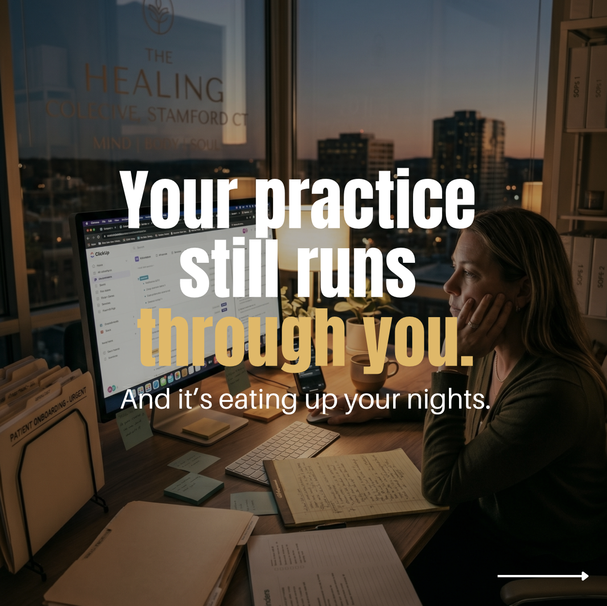 Dr. Stephanie Wigner Facebook ad: Most practitioners are still using AI to write…