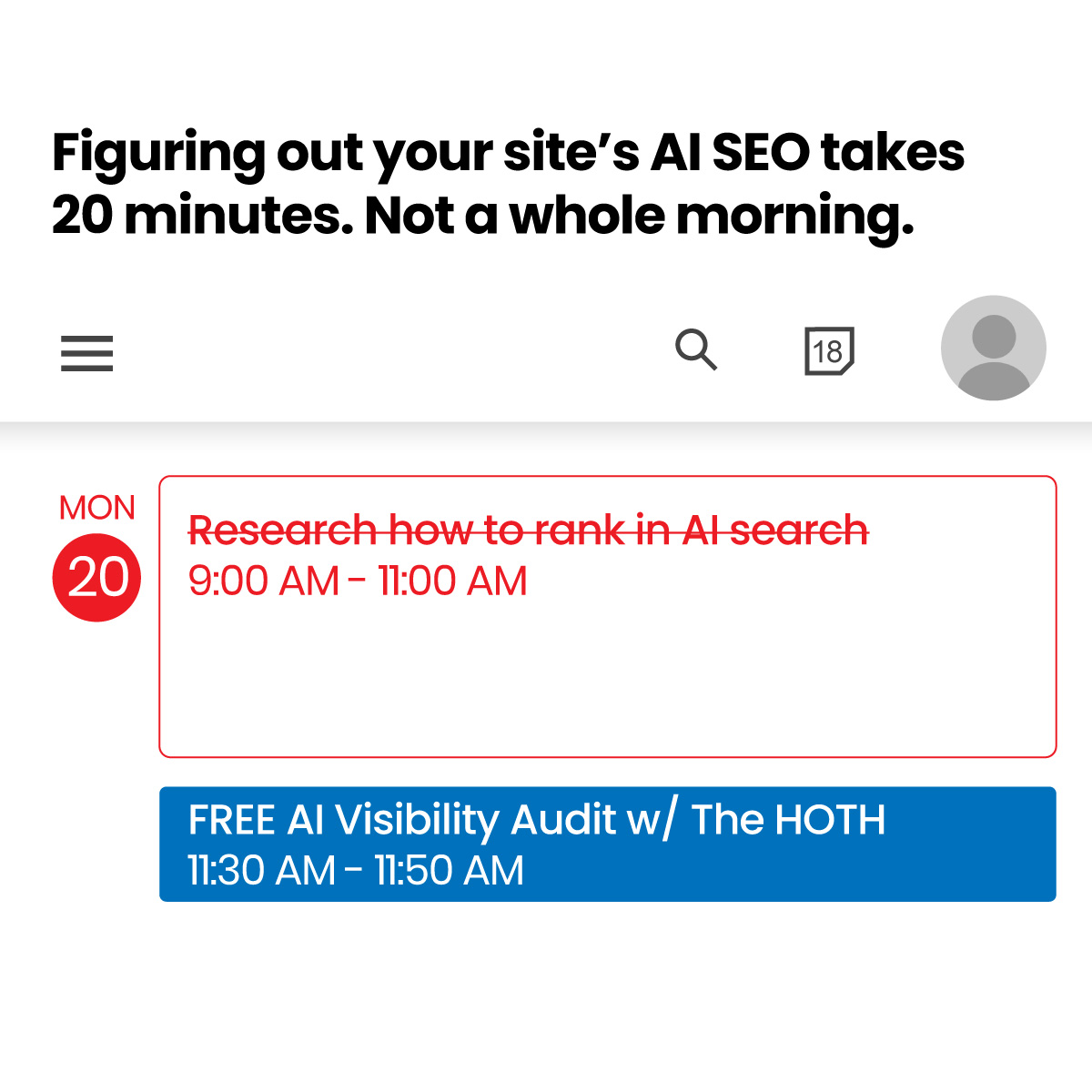 The HOTH Facebook ad