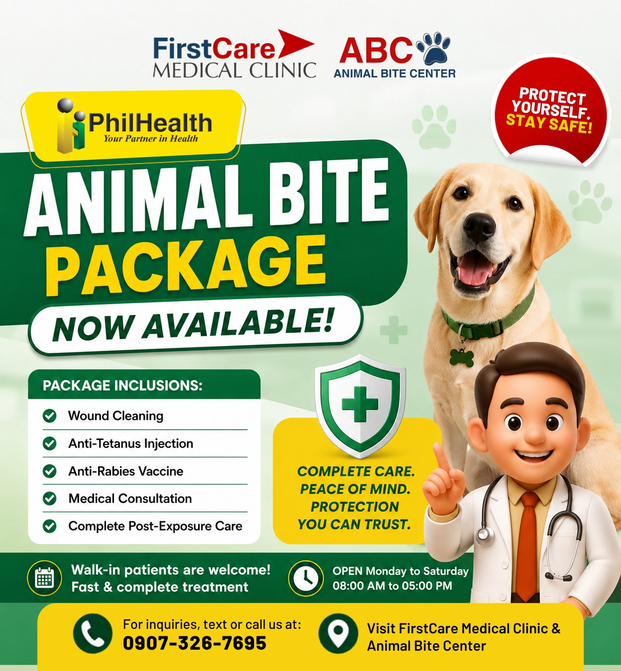 FirstCare Medical Clinic & Animal Bite Center Facebook ad