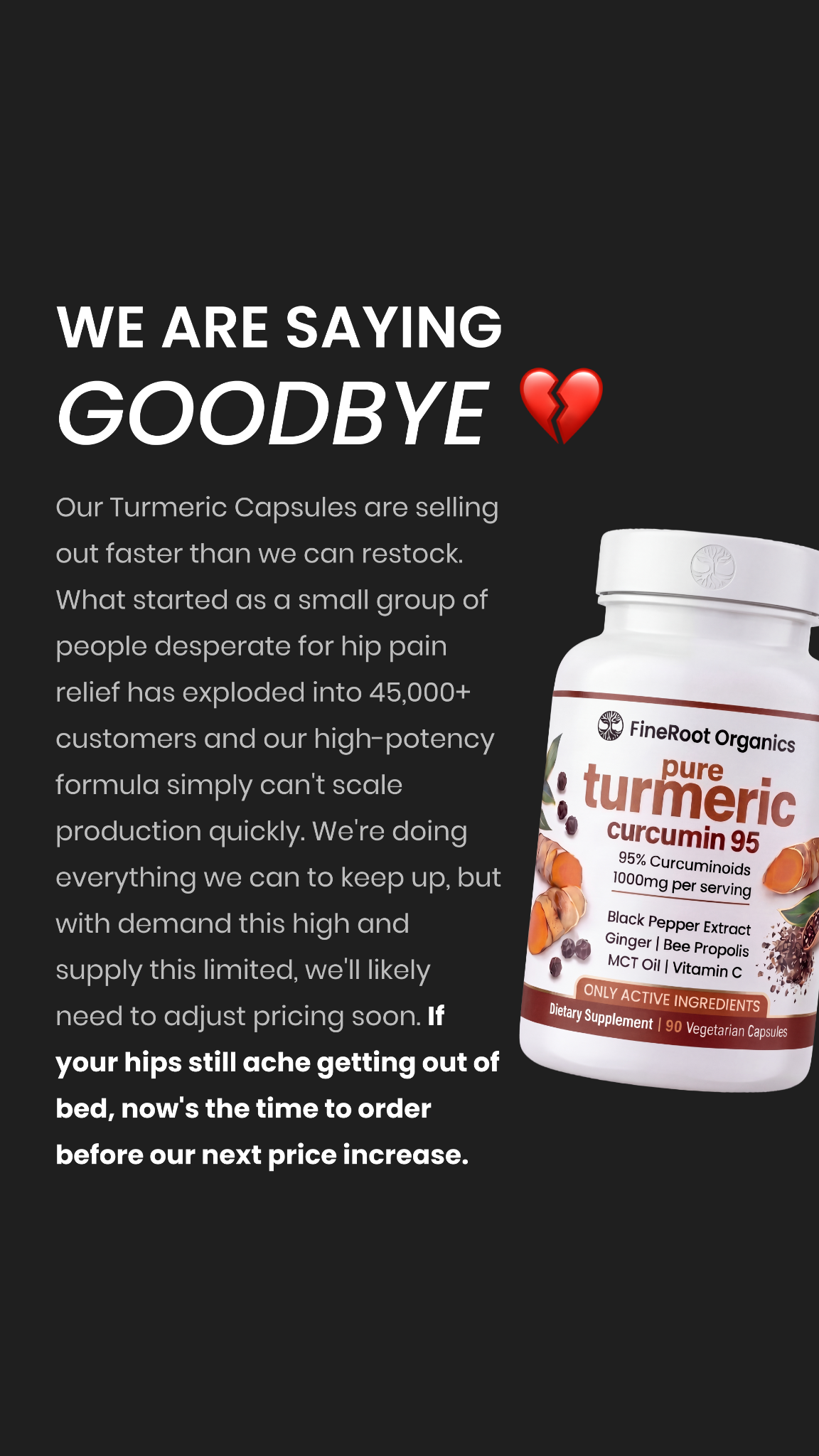 FineRoot Organics Facebook ad