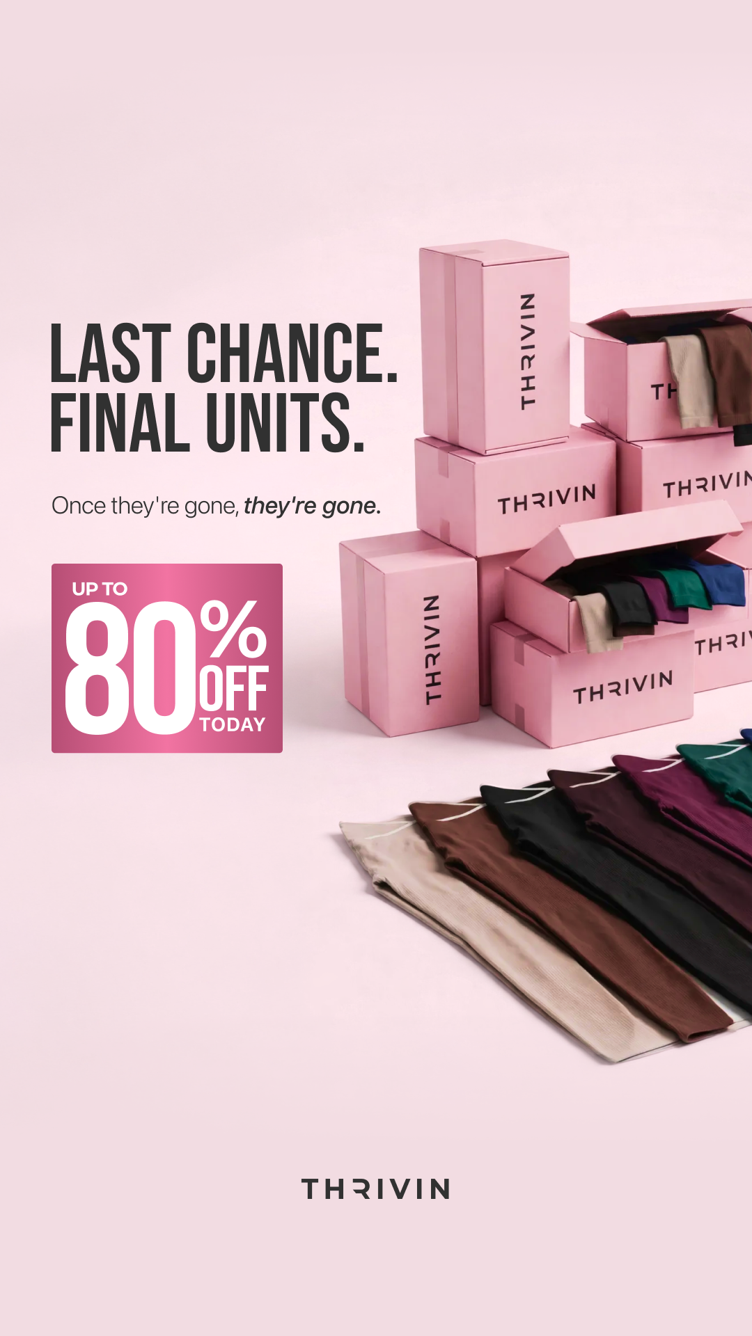 Thrivin Activewear Facebook ad