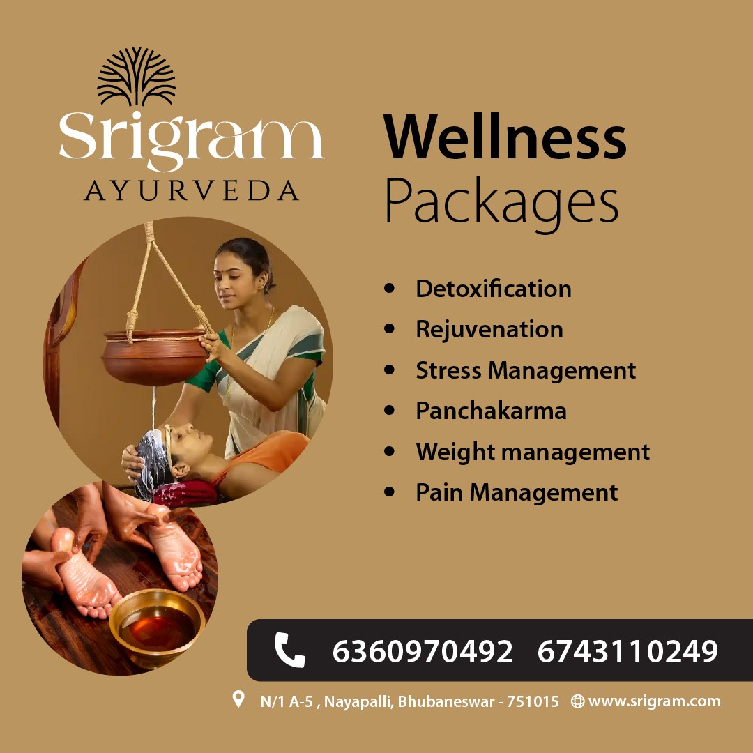 Srigram Ayurveda Facebook ad: Ayurvedic Wellness Packages for Total Rejuvenation