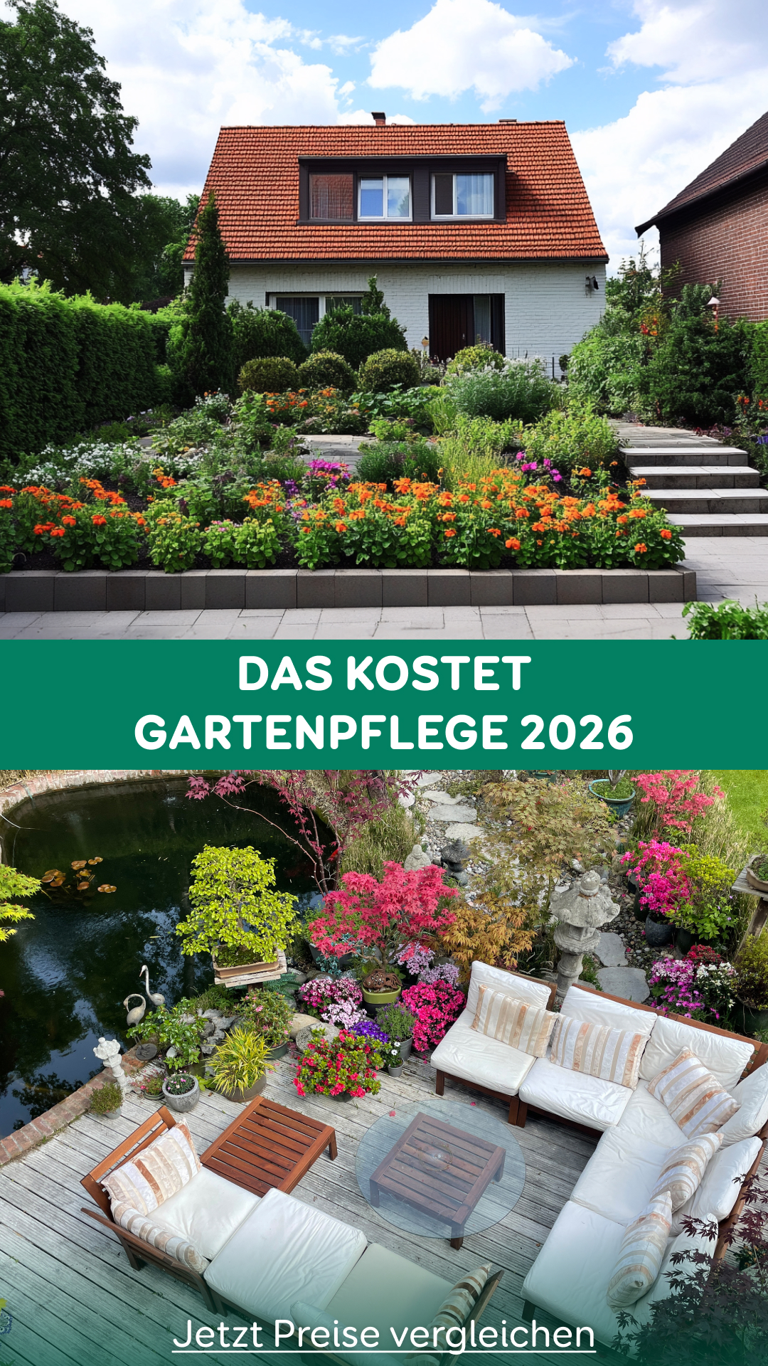 Aroundhome - Garten- & Landschaftsbau Facebook ad from Feb 9, 2026