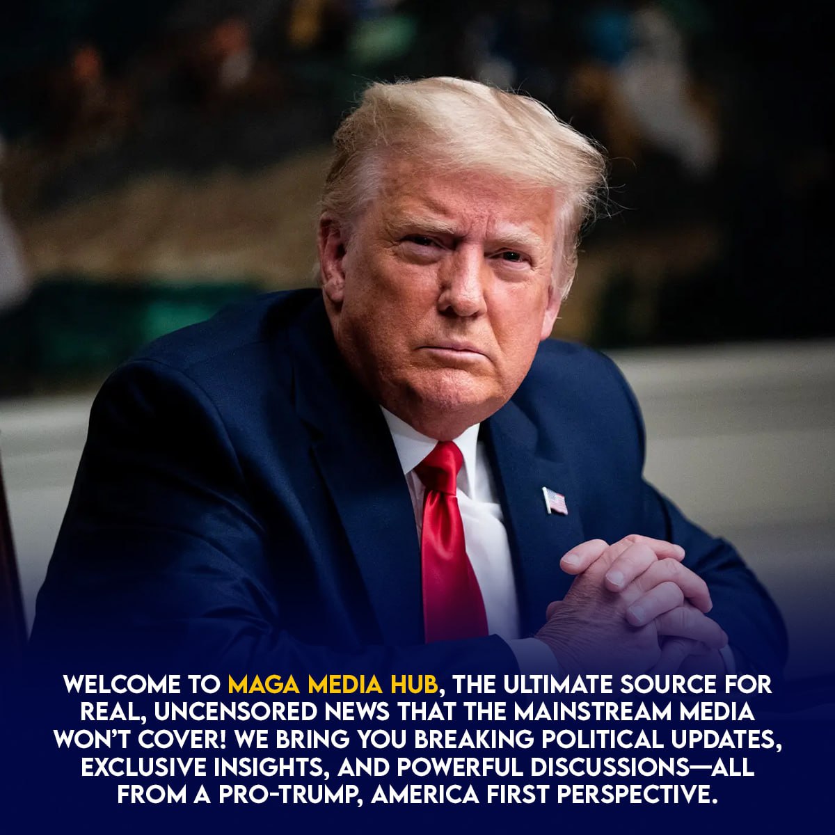 MAGA Media Hub Facebook ad: THEY BANNED HIM.