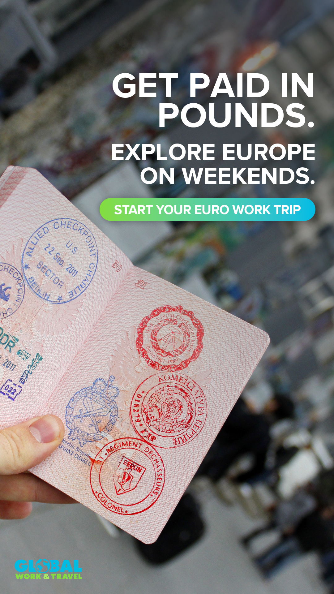Global Work & Travel Facebook ad