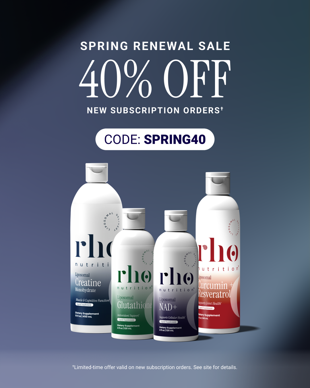 Rho Nutrition Facebook ad
