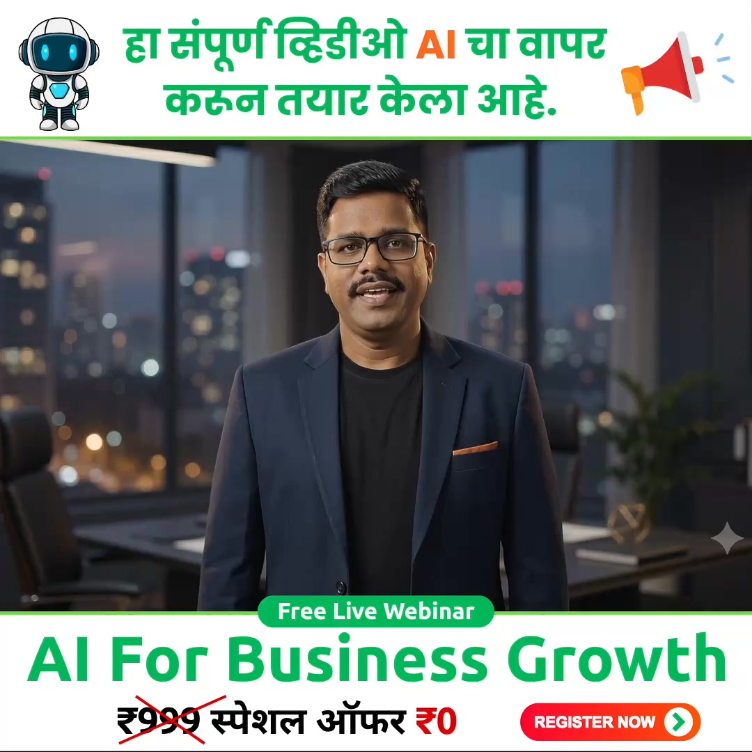 Jotiram Sapkal Facebook ad: तुमचा वेळ वाचवणारी FREE AI Workshop