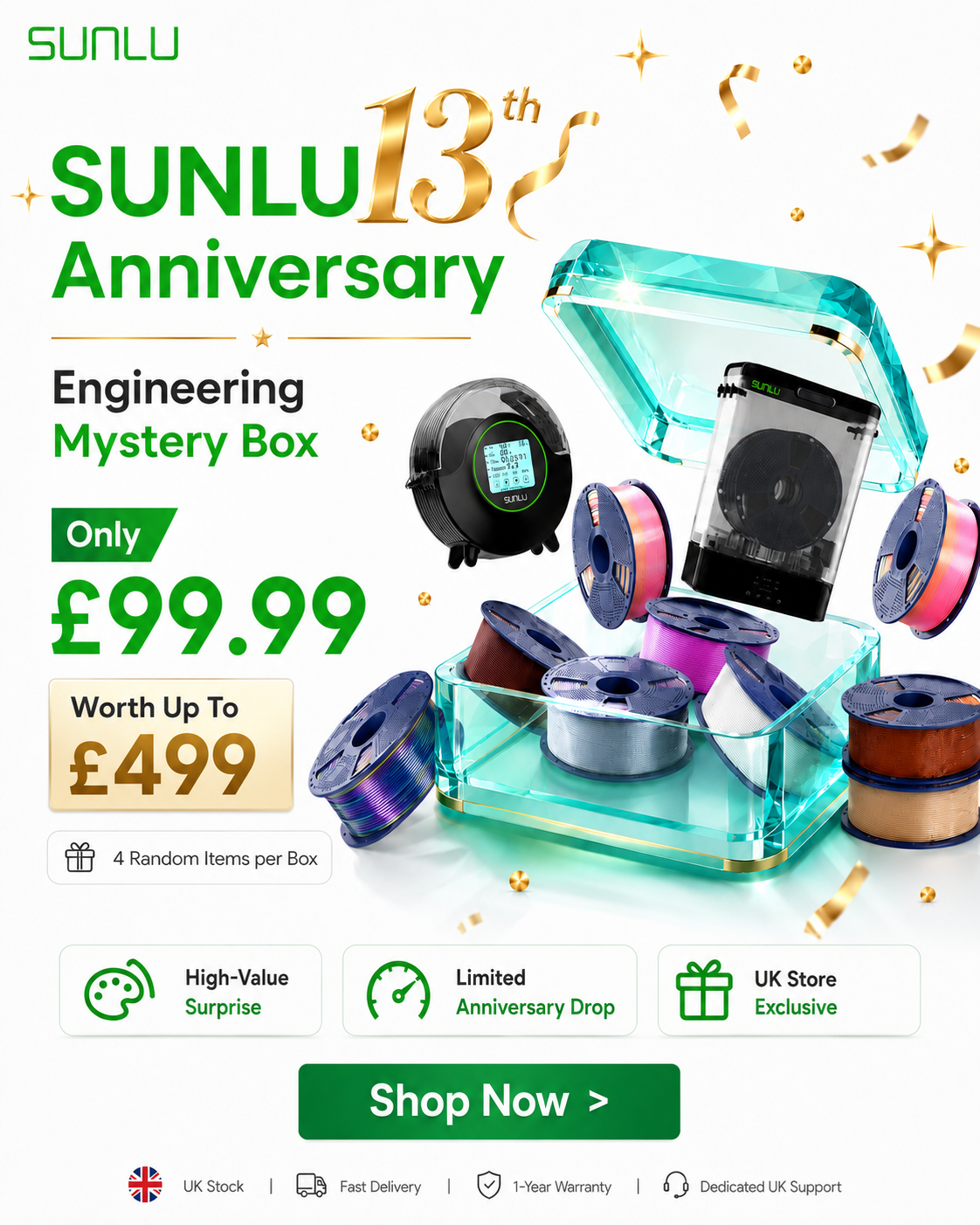 SUNLU UK Facebook ad