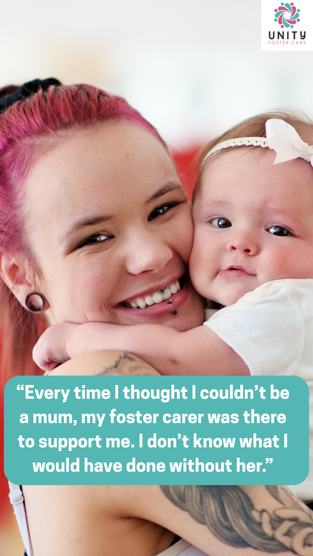 Unity Foster Care Facebook ad
