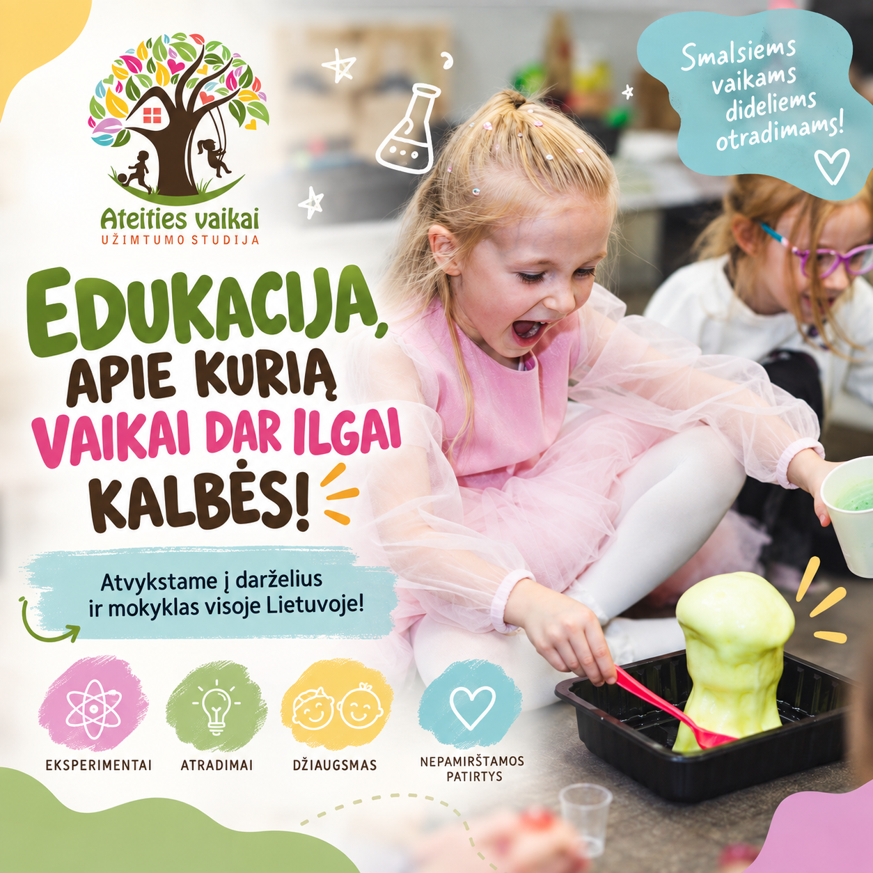 Ateities vaikai - Užimtumo studija Facebook ad