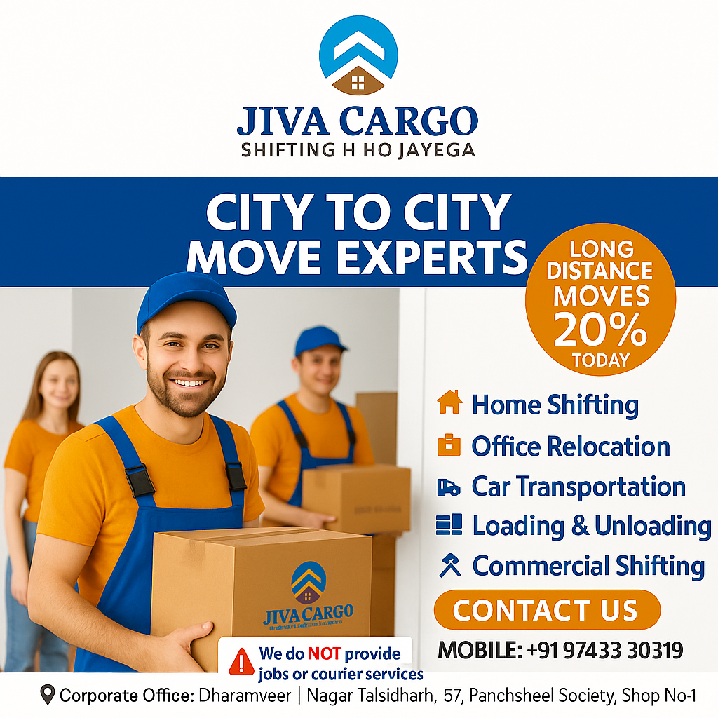 Jiva Cargo Packers And Movers Mumbai Facebook ad: 20% OFF on Shifting Today!