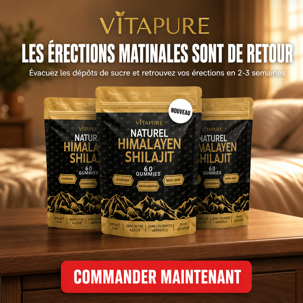 Vitalité France Magazine Facebook ad: Le Secret des Hommes Diabétiques Devient Viral pour une…