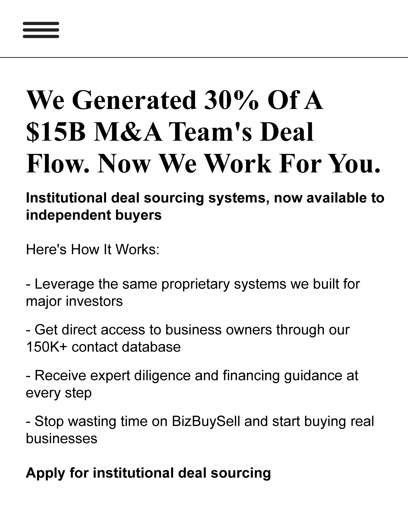 Munera Ventures Facebook ad