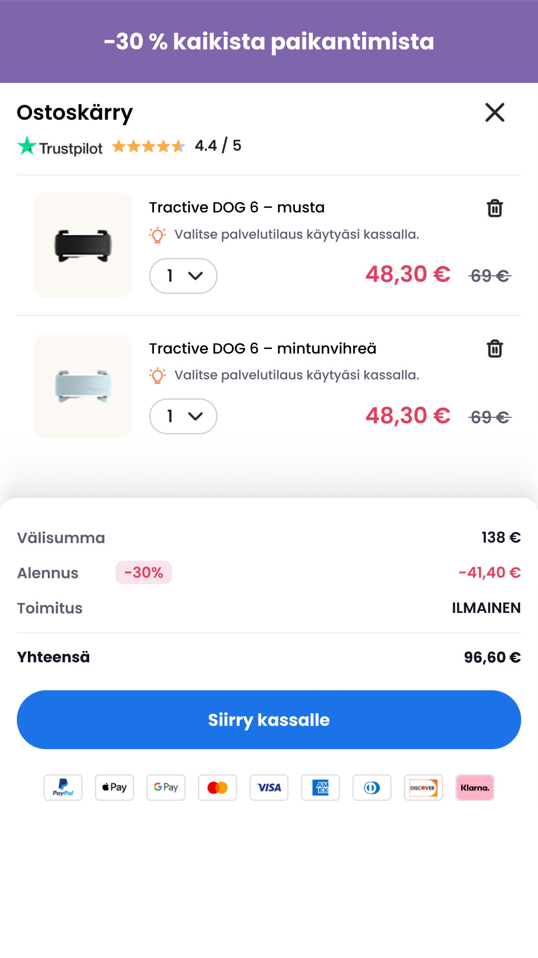 Tractive Facebook ad