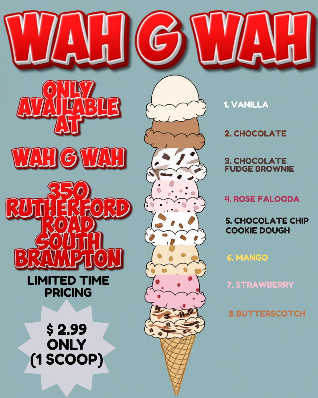 WAH G WAH Brampton Facebook ad: WAH G WAH just got sweeter!