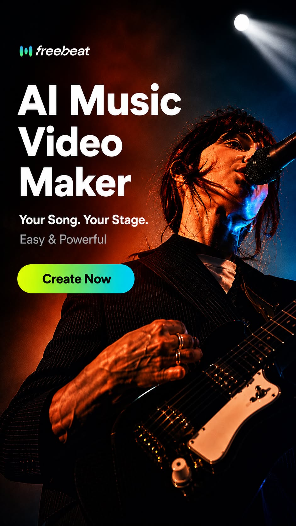 Freebeat ai APP Facebook ad: AI Music Production Tool