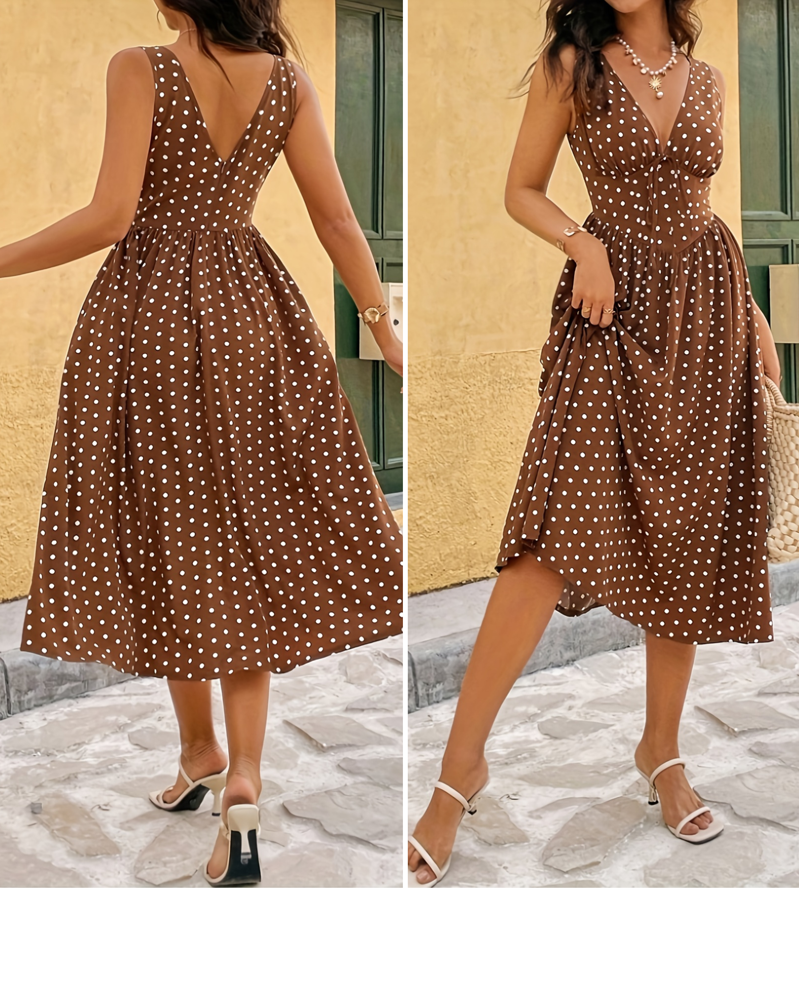 Feruta.nl Facebook ad: Polkadot Zomerjurk, Elegant & Tijdloos
