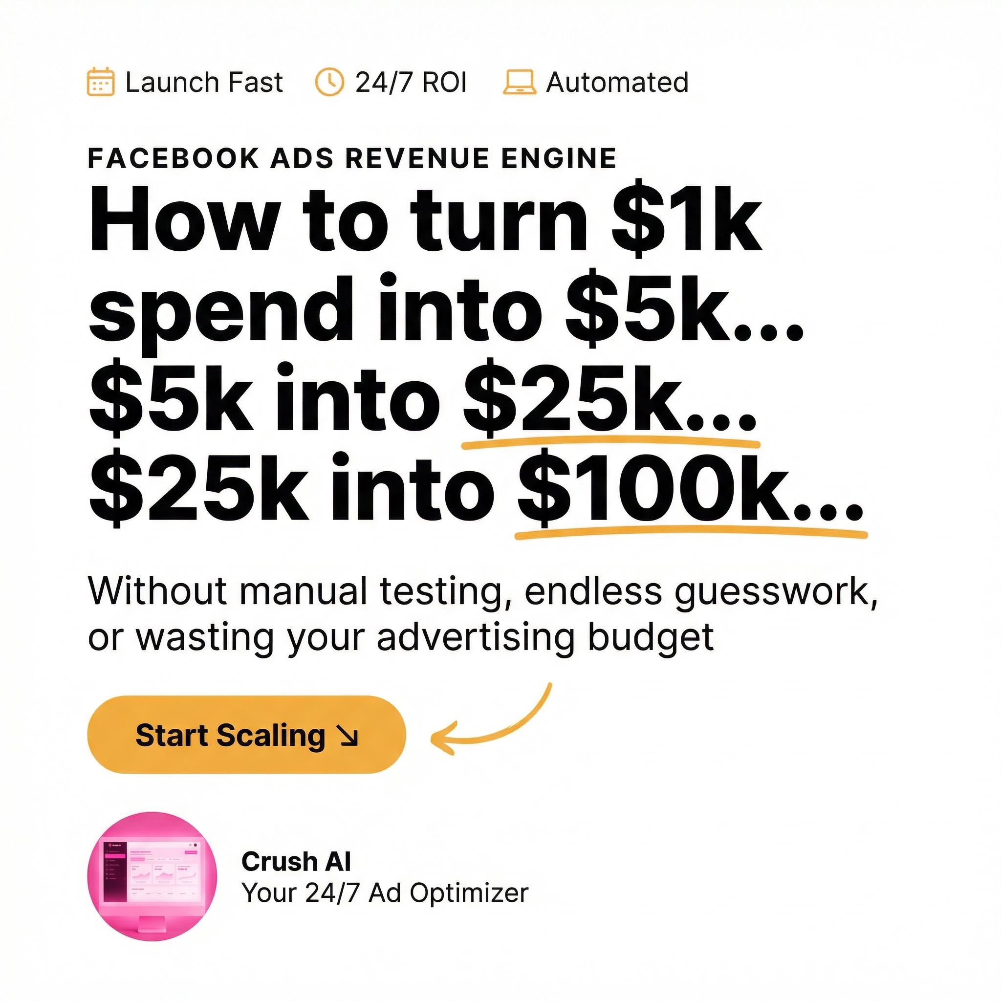trycrush.ai Facebook ad