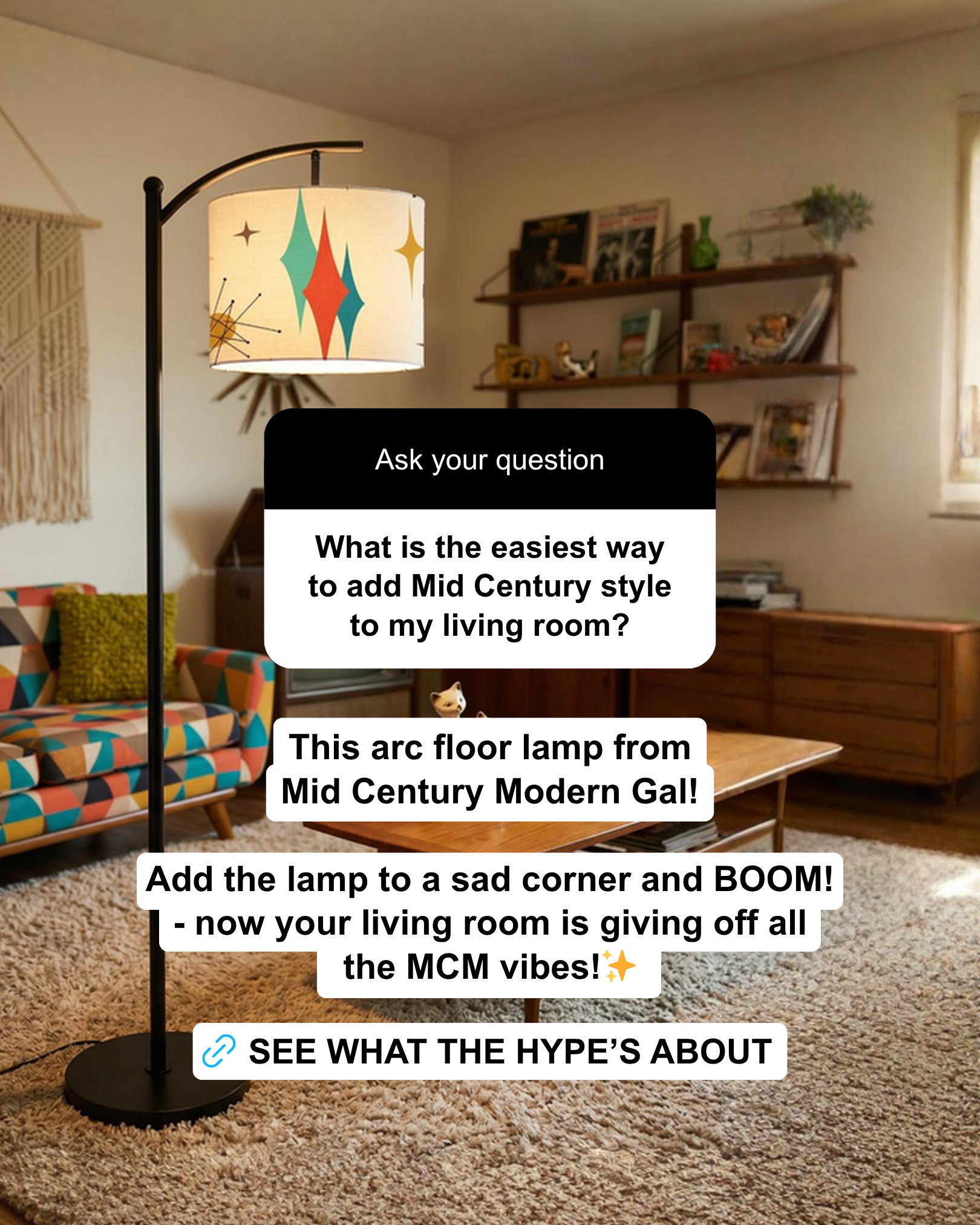 Mid Century Modern Gal Facebook ad