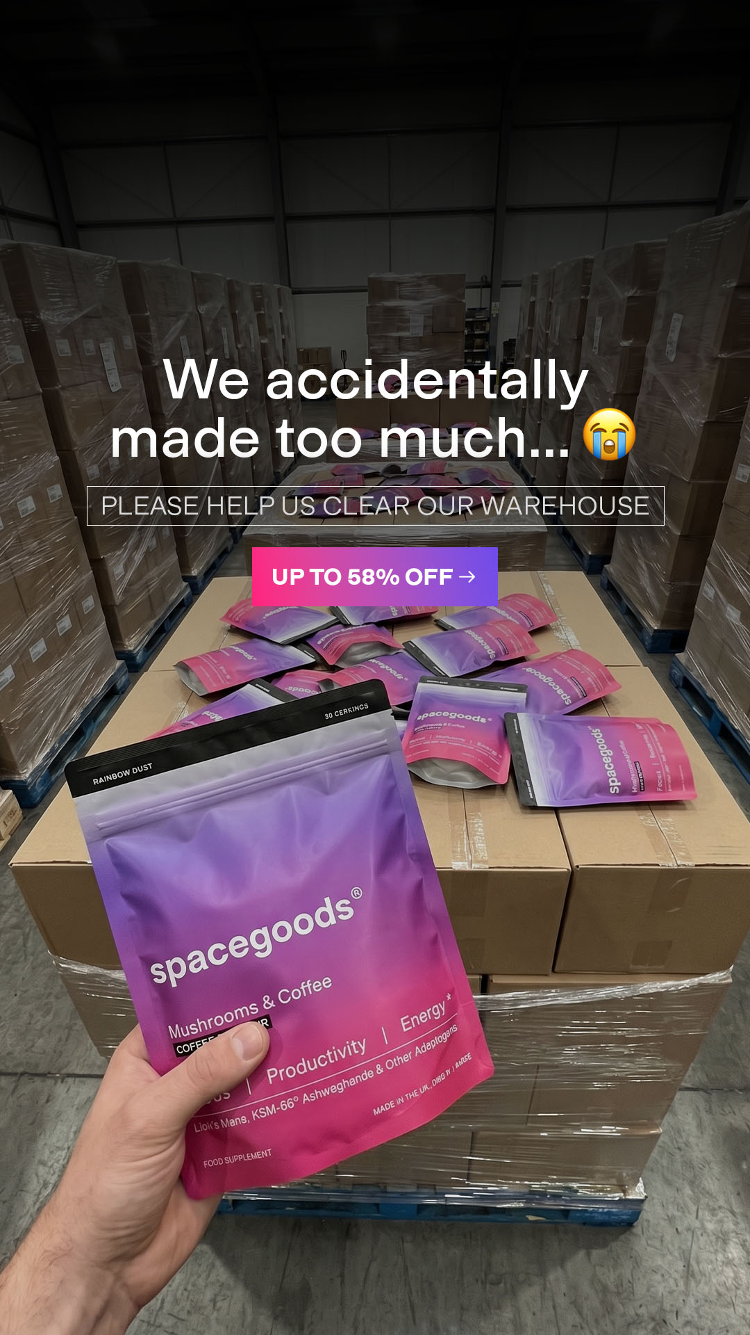 Spacegoods Facebook ad