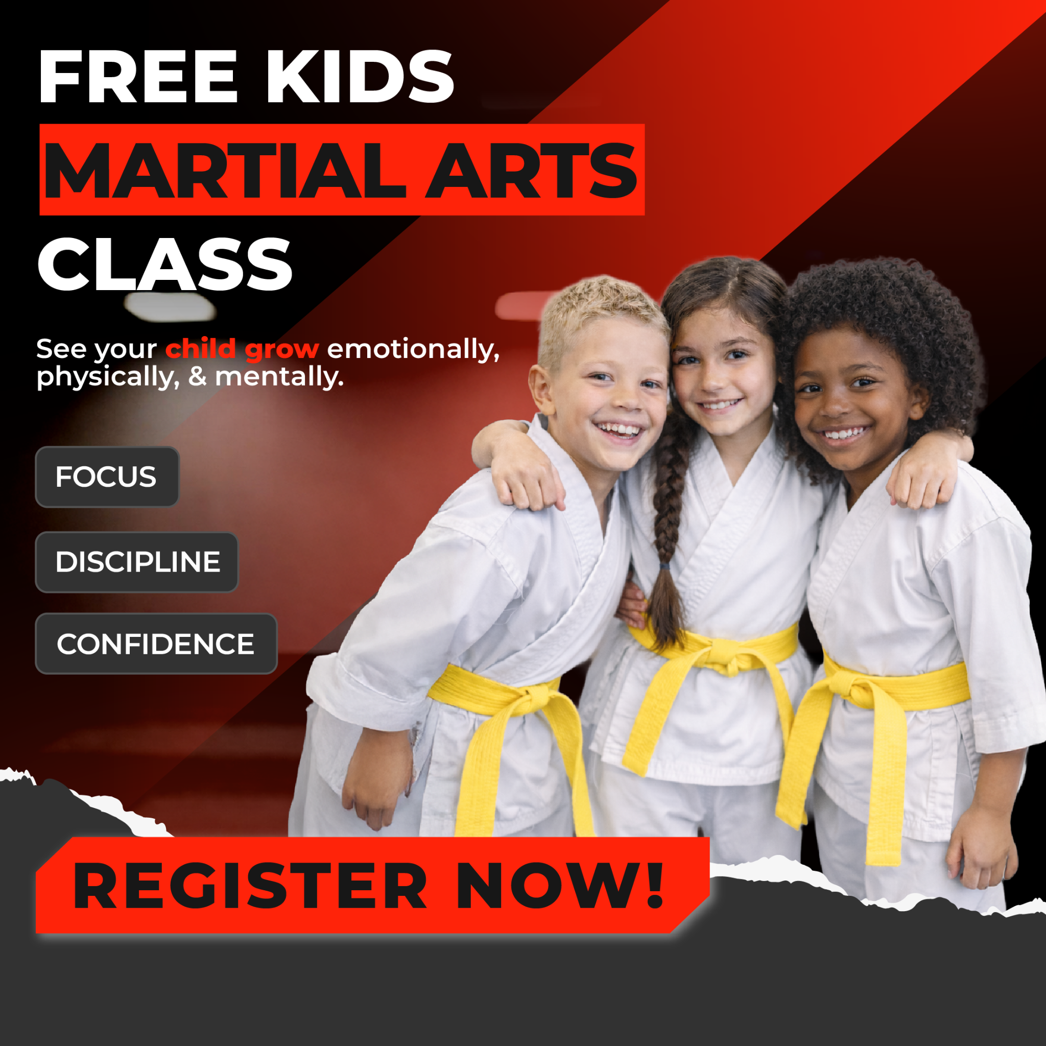 Hotshot Athletic Martial Arts Facebook ad