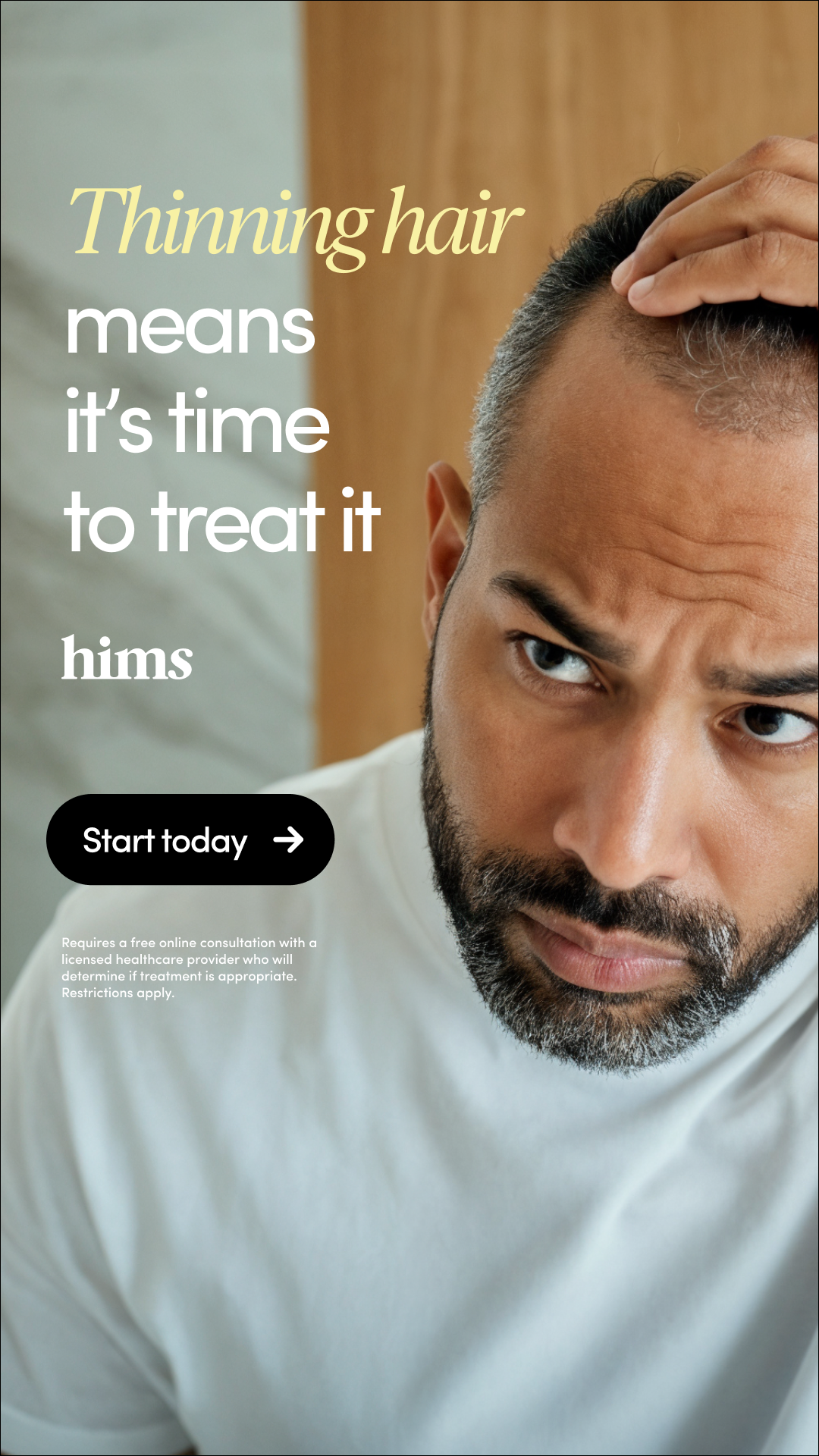 hims Facebook ad