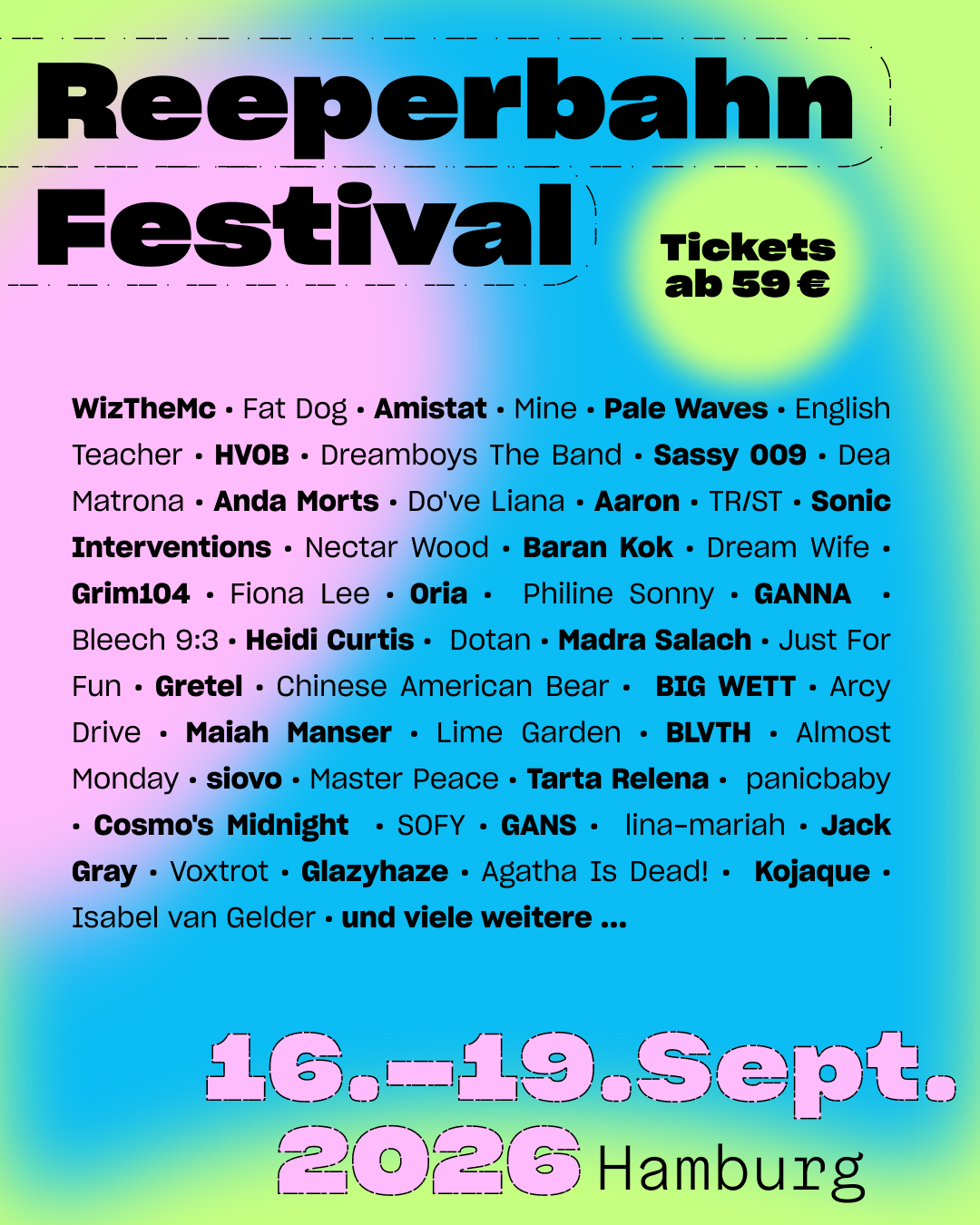 Reeperbahn Festival Facebook ad: Startseite