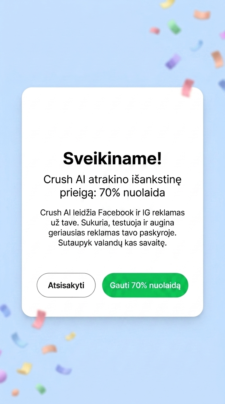 trycrush.ai Facebook ad