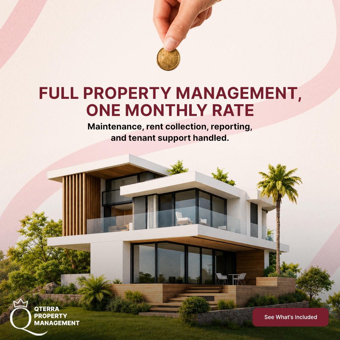 Qterra Property Management Facebook ad: We Pay You If Your Tenant Doesn't
