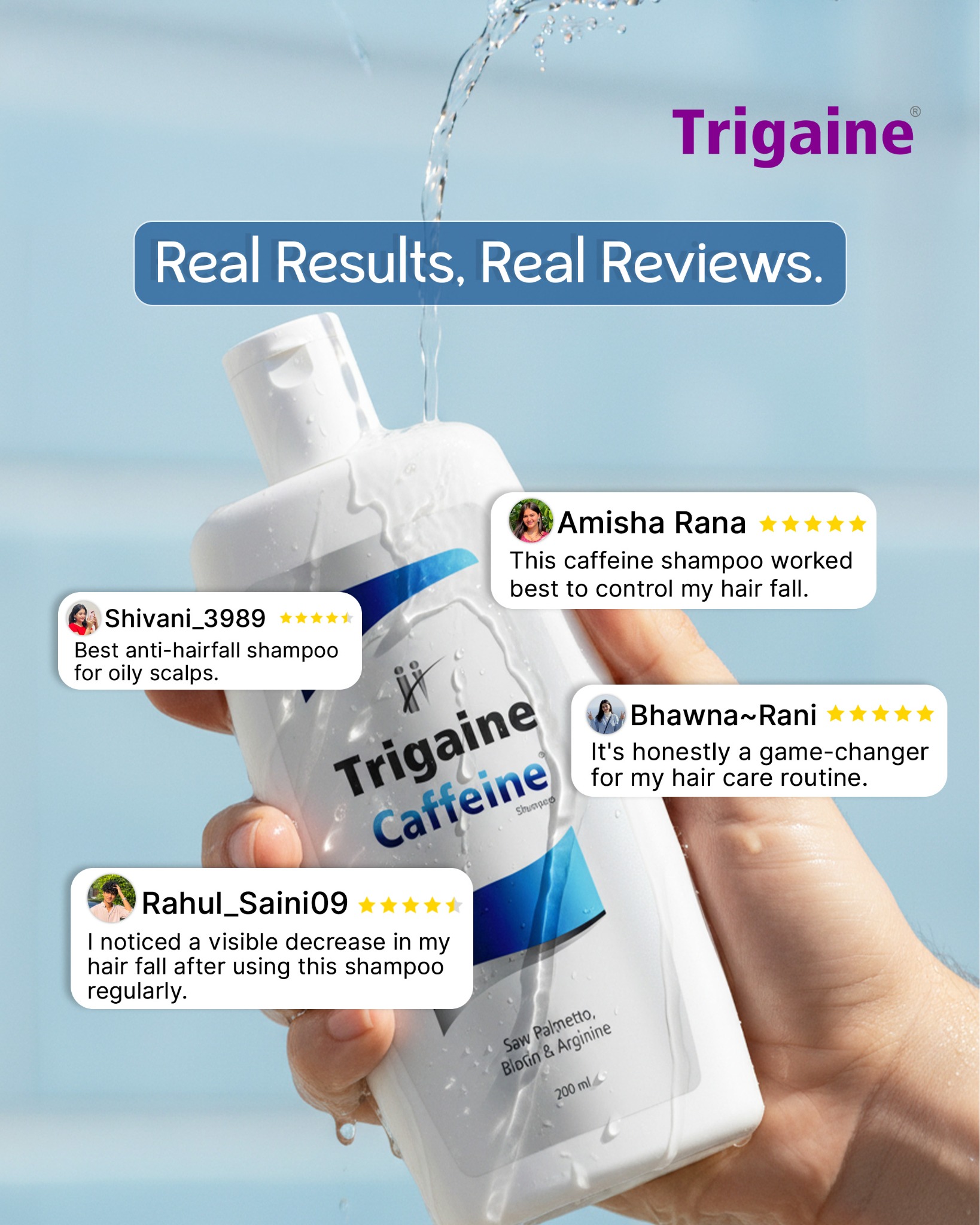 Trigaine By Apple Therapeutics Facebook ad: Hair fall products promise a lot.