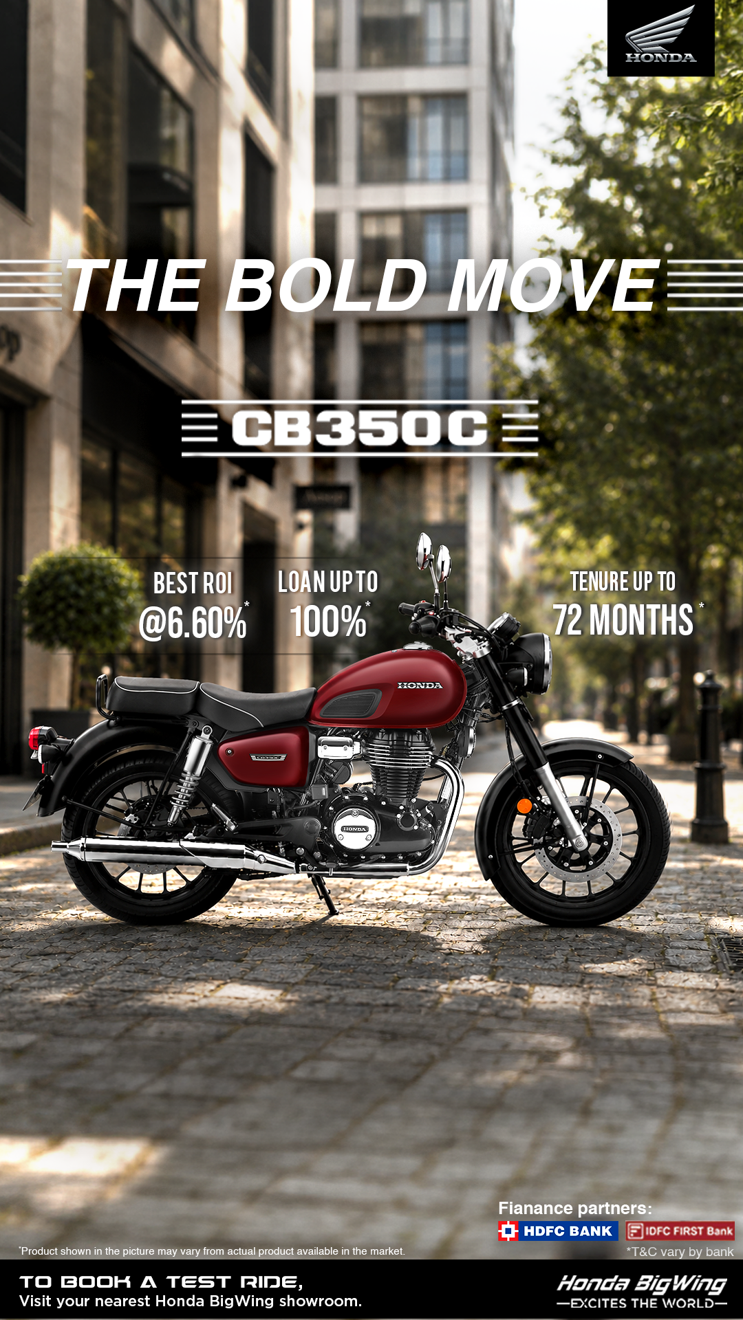 Honda BigWing India Facebook ad
