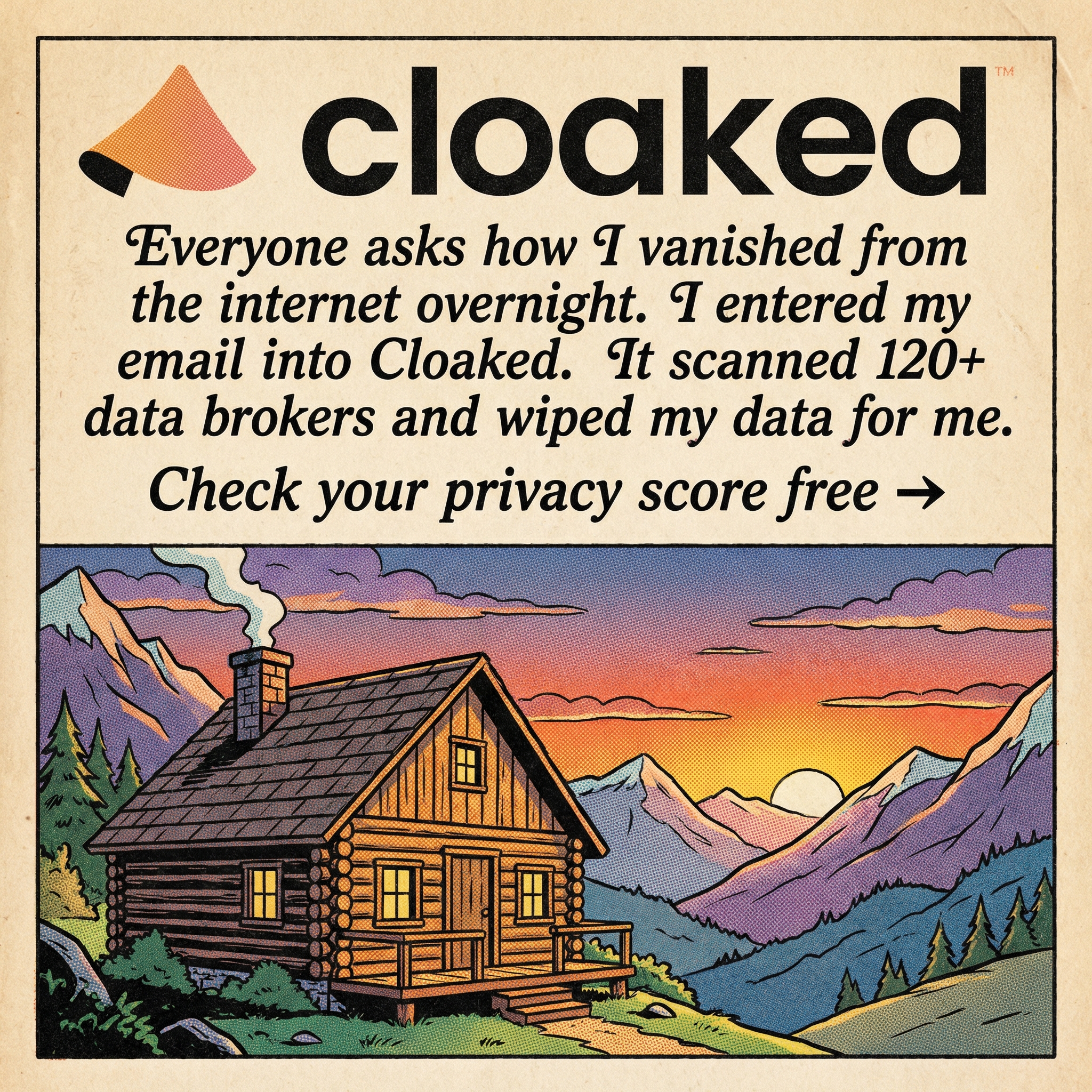 Cloaked Inc. Facebook ad