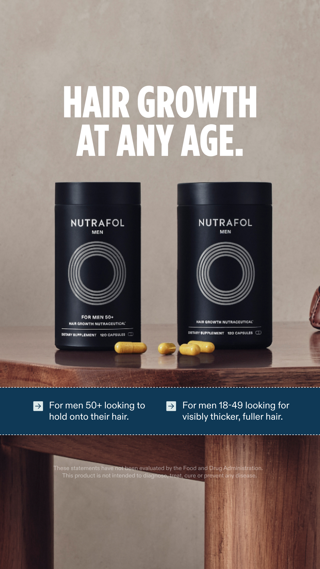 Nutrafol Men Facebook ad