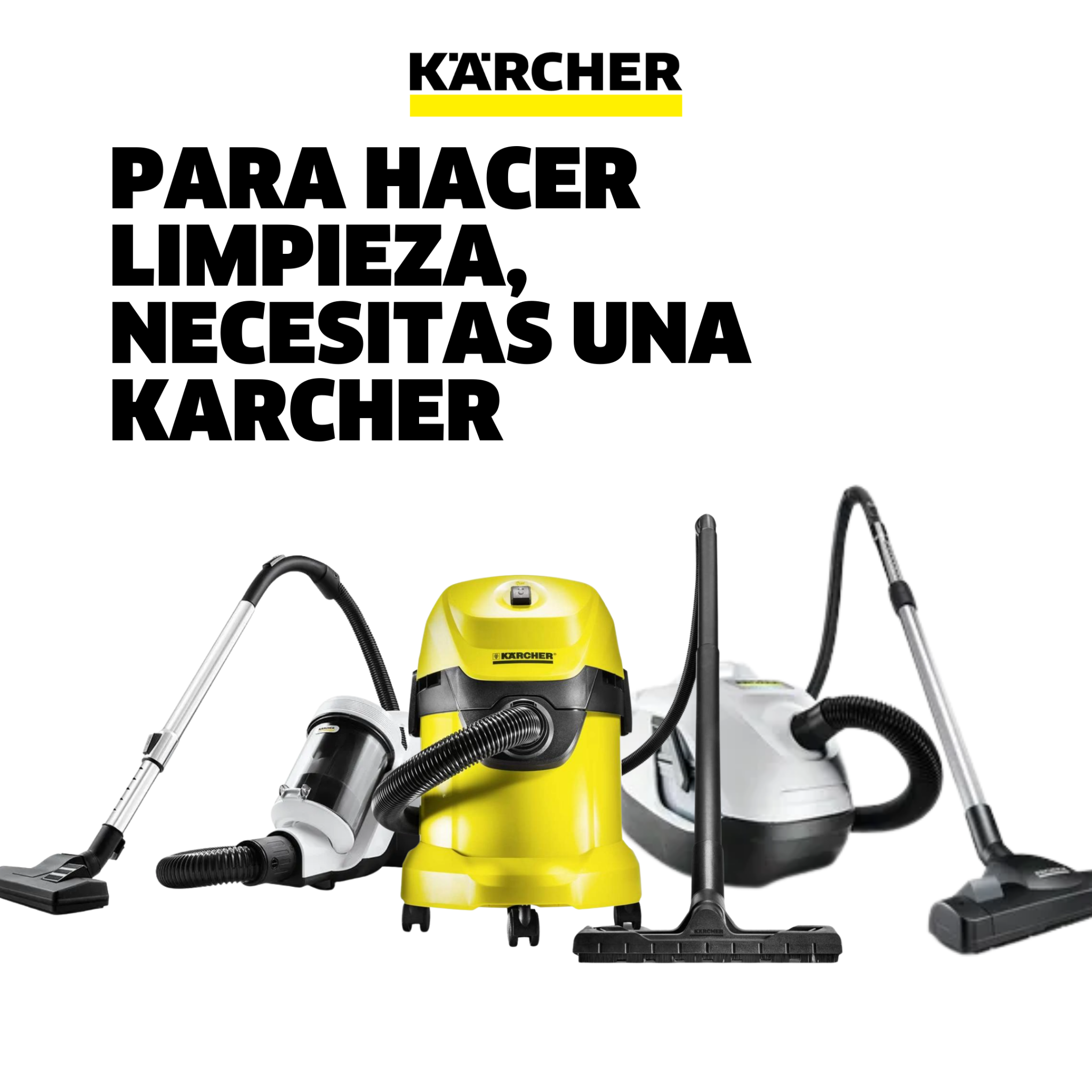 Kärcher Guatemala/Efisa Facebook ad: Aspiradoras para el hogar, calidad y limpieza confiable…